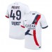 Paris Saint-Germain Ibrahim Mbaye #49 Borte Drakt 2025-26 Kortermet